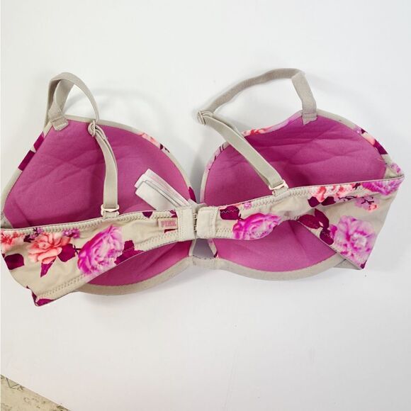 Victoria’s Secret PINK floral Wear Everywhere Push Up with Pad size 32D - Picture 3 of 3